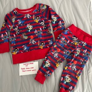 Kids Stitch horror Valentines Print Set - Red and Blue